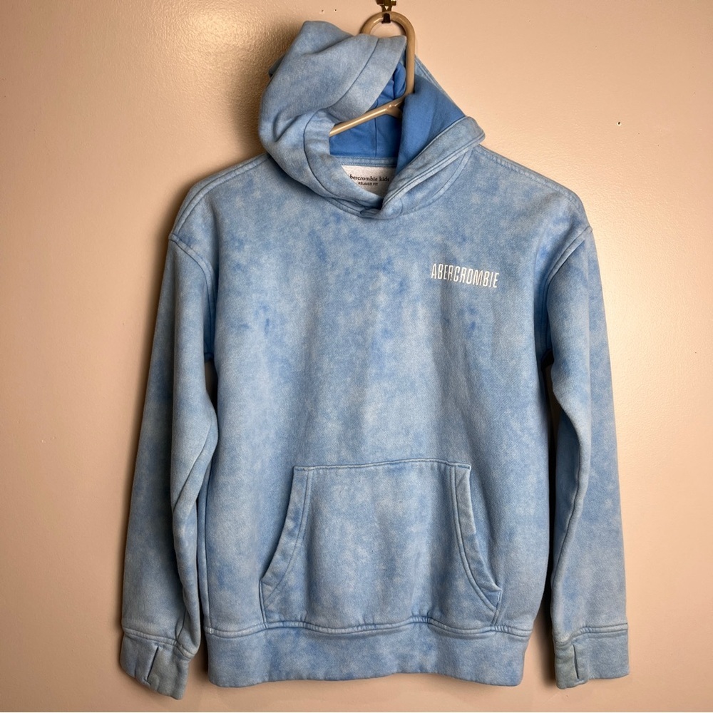 Abercrombie Kids New York City Blue Tie-Dye Hoodie Size 11/12 Unisex EUC